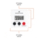 Marathon Digital 100 Minute Timer w/Magnetic Clip, Black, TI080006-WH