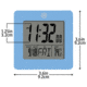 Marathon Digital Desktop Clock, Blue, CL030050-BL-00-NA