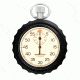 Marathon Glowing Dial Single Action Mechanical Stopwatch, Black ST194009