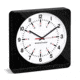 Marathon Jumbo Analog Wall Clock w/Auto-Night Light, Black/White, CL030057-BK-WH-NA