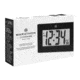 Marathon Large Digital Frame Clock w/3.25 inch Digits, Black, CL030064-BK-00-NA