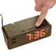 Marathon LED Alarm Clock w/Two USB Ports, Coco Brown CL030055CO