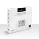 Marathon Moon Phase Digital Wall Clock, White, CL030049-WH-00-NA