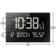 Marathon Reverse LCD Display Jumbo Atomic Wall Clock, Black CL030059