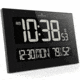 Marathon Reverse LCD Display Jumbo Atomic Wall Clock, Black CL030059