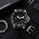 Marathon Search and Rescue Jumbo Divers Wristwatch w/Maraglo, JSAR, Black, WW194018SS-0130