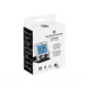 Marathon Travel Alarm Clock w/ Calendar and Temperature, Silver, 2.5in x .5in x 3in, CL030023-SV-BK-NA