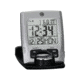 Marathon Travel Alarm Clock w/ Calendar and Temperature, Silver, 2.5in x .5in x 3in, CL030023-SV-BK-NA