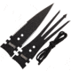 Marbles Large Spear Heads, 6.625in Black SS Spear Head With Partially Serrated Dual Edges, 6.625in Black SS Gig, Black Paracord Included, MR408 / 2 PCS SPEAR HEADS