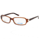 Marcolin MA7300 Eyeglass Frames - Shiny Light Brown Frame Color