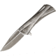 Marfione Custom Knives Custom Closer Bronze Titanium Folding Knife,3.75in,Standard Edge,Stonewash,Titanium Handle MFC394