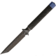 Marfione Custom Knives Custon ADO Tanto DLC Fixed Blade Knife, 4in, Standard Edge, Tanto, Black, Handle MFC315MCK