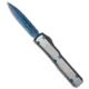 Marfione Custom Knives Marfione Custom Knives Ultratech OTF Knife Two-Tone SS 3.3" Blued Damascus, Black/Gray, Damascus, adult, BHQ-36639