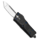 Marfione Custom Knives Marfione Custom Troodon Mini T/E Aluminum/Blue Ring 1.9" Mirror, Black, CTS 204P, adult, BHQ-117328