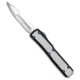 Marfione Custom Knives Marfione Custom Ultratech D/E OTF Knife Two-Tone DLC 3.4" Polish, Black/Gray, Bohler M390, adult, BHQ-49022