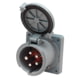 Marinco 100A Inlet - 125/208V, One Size, M5100B9R