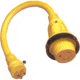 Marinco Pigtail Adapter, 30A F to 15A M, LED, New Condition MCO-104SPP