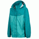 Marmot Girls Precip Jacket, Teal Tide/Malachite, L 55680-3662-L
