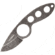 MARSER Jager 6 Neck Knife Fixed Blade Knife, 1.75in, Stainless Steel, Standard Edge, Drop Point, Black Stonewash MRSJAG6