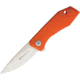 Maserin AMK3 M390 G10 Folding Knife, 3in Satin Bohler M390 SS Drop Point, Orange Handle, Pocket Clip, G10/Carbon Fiber Handle, Orange, 377/G10A