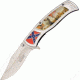 Master Collection Civil War Lock A/O Fold Knife, SS Assist Clip point Blade, Alum Handle MCA005WS
