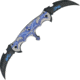 Master Collection Double Dragon A/O Fold Knife, SS Assist Black PS hawkbill blade, Blue Handle MCA004BL