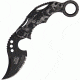 Master Collection Dragon Karambit A/O Fold Knife, SS Assist Black Partially SE, Gray Handle MCA010GY