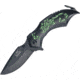 Master Collection Scorpion Rescue A/O Fold Knife, SS Assist Black Drop Point Blade, Green Handle MCA009BG