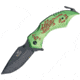 Master Collection Scorpion Rescue A/O Fold Knife, SS Assist Black Drop Point Blade, Green/Red Handle MCA009GNR