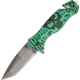 Master Collection Skull Rescue Folder A/O Fold Knife, SS Assist Tanto Blade, Green Handle MCA007BG