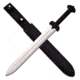 Master Cutlery Fixed Blade, 24in, Stainless Steel Blade, Black Nylon Fiber Handle SW-1276