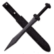 Master Cutlery Fixed Blade, 24in, Stainless Steel Blade, Black Nylon Fiber Handle SW-1277