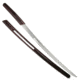 Master Cutlery Fixed Blade, 40.5in, Stainless Steel Blade, Burgundy Lacquered Handle SW-344R