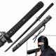 Master Cutlery Fixed Blade, 41in, Carbon Steel Blade, Black Cord Wrapped Handle R-001