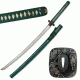 Master Cutlery Fixed Blade, 41in, Carbon Steel Blade, Green Cord Wrapped Handle SW-541GN