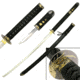 Master Cutlery Fixed Blade, 46in, Stainless Steel Blade, Hidden Tanto In Black Handle JS-647B
