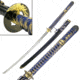 Master Cutlery Fixed Blade, 46in, Stainless Steel Blade, Hidden Tanto In Blue Handle JS-647BL
