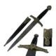 Master Cutlery Fixed Blade, 9.6in, Stainless Steel Blade, Black Nylon Fiber Handle HK-3419