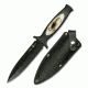 Master Cutlery Fixed Blade, 9in, Stainless Steel Blade, Real Scorpion Inlay Handle TA-36