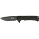 Elite Tactical Backdraft Folding Knife, 3.5 in, Stainless Steel, Drop Point, Black, ETFDR011BK