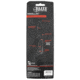 Master Cutlery Parallax 3.5 Fixed Blade Knife, 3.5 in, Drop Point, ETFDR005SCS