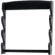 Master Cutlery Sword Wall Mount Display, 3 Tier, Black MC-WS-3WH