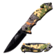 Master USA Drop Point Spring Assisted Knife, 3.5 in, 3Cr13 Stainless Steel Stainless Steel, Digital Camo, MU-A001DC