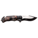 Master USA Embossed Printing Spring Assisted Knife, 3.75 in, 3Cr13 Stainless Steel Stainless Steel, Drop Point, Black/Red, MU-A116C