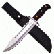 Master USA Fixed Blade, 16.375in, Stainless Steel Blade, Black Pakkawood Handle MU-1135S