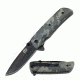 Master USA Folding Blade, 3.5in, Stainless Steel Blade, Digital Camo Nylon Fiber Handle MU-A005DG