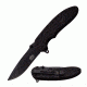 Master USA Folding Blade, 3.5in, Stainless Steel Blade, Rubberized Abs Black Handle MU-A036BK