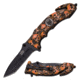 Master USA Folding Blade, 3.75in, Stainless Steel Blade, Desert Tan Nylon Fiber Camo Handle MU-A031TN