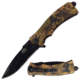 Master USA Folding Blade, 3.75in, Stainless Steel Blade, Nylon Fiber Jungle Camo Handle MU-A023CA