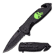 Master USA Folding Blade, 4.75in, Stainless Steel Blade, Black Aluminum Handle MU-A015
